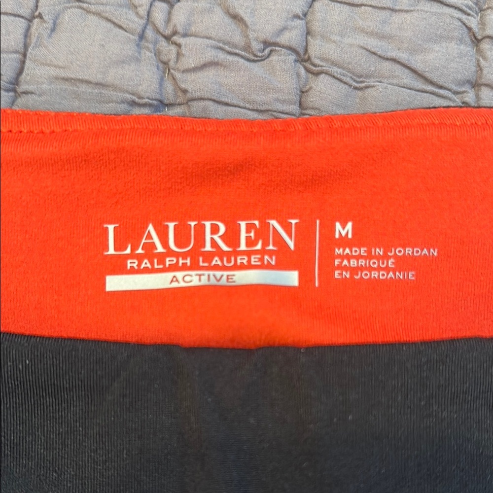 Lauren Ralph Lauren Active Women’s Black and Orange Leggings size medium. - Picture 8 of 12